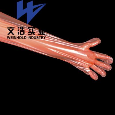 China Elbow Length Liquid-Resistant Disposable Plastic Gauntlets With High Quality for sale