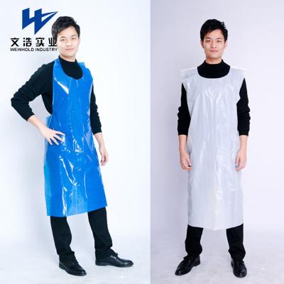 China Heavy Duty Poly Liquid PE Apron Disposable Plastic Apron For Elder for sale