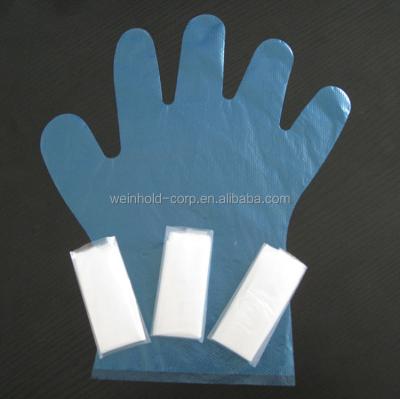 China Cleaing Disposable Clear PE Gloves Cast Polyethylene Plastic Gloves for sale