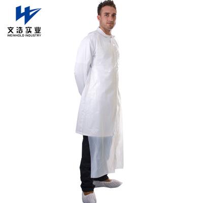 China Transparent Cleaning PVC Lengthen Rope Butcher Apron for sale