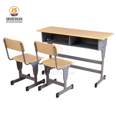 China Modern Two Person Chair Classroom School Desk And Table Chair With Two Seaters for sale