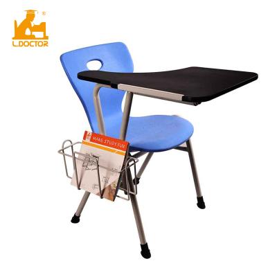 China Cheap Strong Plastic Metal Conference School Tablet Student Chair With Tablet for sale