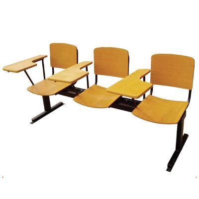 China BOARD Seat And Backrest Wood Conference Hall Chair With Notepad for sale