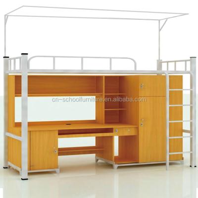 China Modern Cheap Student Metal Two Layer Steel Bunk Bed Manufacturer for sale