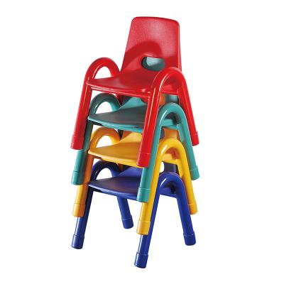 China PP Plastic Kindergarten Furniture Metal Kids Plastic Chair for sale