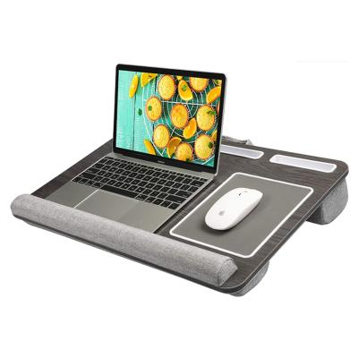 China Foldable fits up to 17 inch laptop desk, built in mouse pad and wrist pad for notebook laptop stand with Tablet for sale