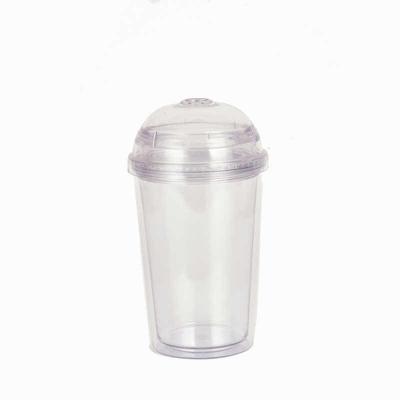 China 300ml 10oz Classic Transparent Eco - Friendly Custom Travel Mug With Straw for sale