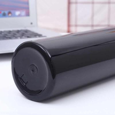 China China plastic cylindrical water bottle black sturdy sturdy water bottle bpa free plastic for sale