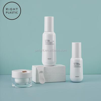 China Beauty Packing Skin Care Cosmetic Packaging Mist Set Spray And Lotion Bottle Eye Cream Logo Custom Plastic Bottle Luxury Set for sale