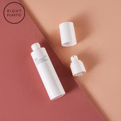 China Business& Manufacturer Buying Wholesale White 20/30/50ml Japanese Vacuum Bottle With Reduced Cover Emulsion Cosmetic Bottle for sale