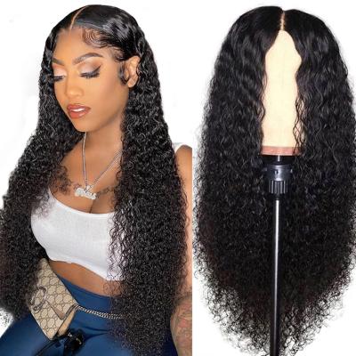 China Top Selling Curly Mink Brazilian Cuticle Aligned Curl Pre Plucked Hair Wig Vendors 5X5 Lace Up Curly Curly Closure Hair Wigs In Stock for sale