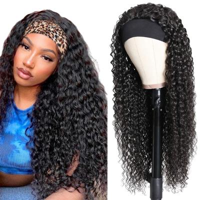 China Machine Made Glueless Curly Unprocessed Brazilian Hair Wigs Wholesale Straight Full Non Lace Hair Wigs For Black Women In Stock for sale