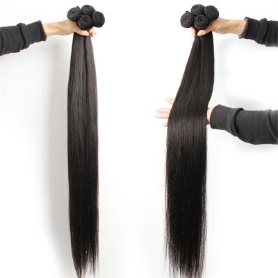 China YesWigs 10a Quality Raw Cambodian Straight Maiden Single Distributor Cuticle Aligned Mink Human Hair Straight Bundle Double Extension Weft for sale