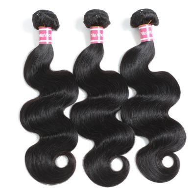 China BODY WAVE Top Selling 36 38 Peruvian Remy Human Hair Cuticle Aligned Bundle Natural Body Wave Hair 40 Inch Bundles Double Drawn for sale