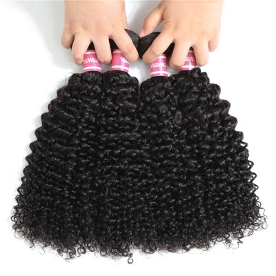 China Wholesale Color 1B Curl Bundles Natural Unprocessed Kinky Curly Wave Hair Vietnam Weave Cuticle Aligned Hair Weave Extensions for sale