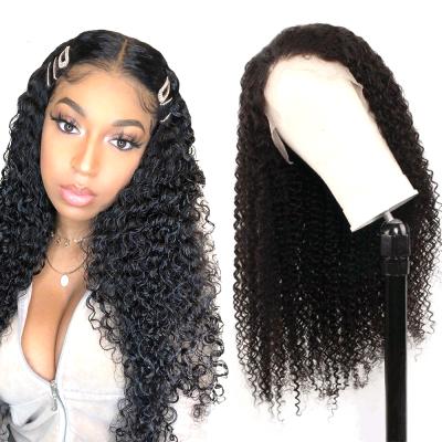 China Hot Selling Yeswigs Factory Curly Curly 13x4 Lace Frontal Wigs High Quality Brazilian Curly Kinky Human Hair Wigs 150% Density Natural for sale