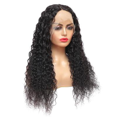 China Wholesale Unprocessed Human Hair Wig Water Wave Lace Front Virgin Brazilian Raw Hair 13x6 Lace Frontal Wig For Black Women for sale