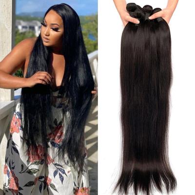 China Straight 28 30 38 40 Inch Bundle Raw Whosale Remy Human Hair Weave Straight Cheap Mink Indian Virgin Cuticle Aligned Hair Extension for sale