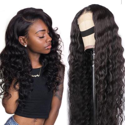 China Wholesale Raw Indian Swiss Virgin 4x4 5x5 Lace Closure Wig Loose Wave For Color Women Loose Curly Lace Front Closure Deep Wave HD Full Wig for sale