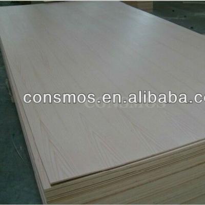 China Consmos 18mm Modern Maple Teak Red Oak Ash Veneer Fancy Plywood For Furniture for sale