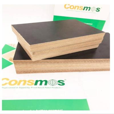 China Industrial Consmos WBP Glue Marine Plywood Film Faced Plywood Round Film Faced Plywood for sale