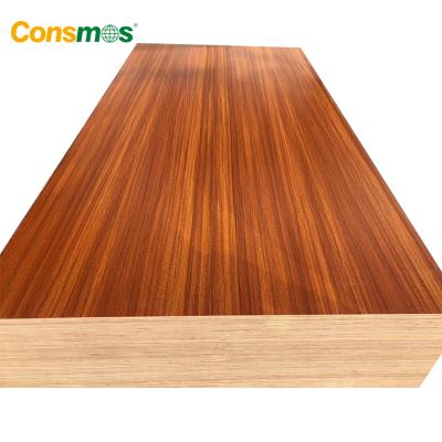 China Various Colors Melamine Plywood Sheet Moisture Proof Consmos 3mm-30mm Thickness for sale