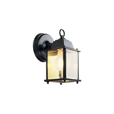 China Factory Wholesale Borosilicate Factory Wholesale High Quality Outdoor Lantern Wall Lamp Outdoor Glass Aluminum Wall Light for sale