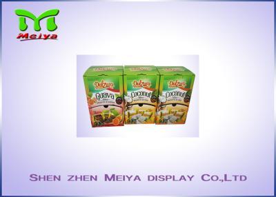 China Recyclable F flute cardboard retail displays for snack , display cardboard boxes for sale