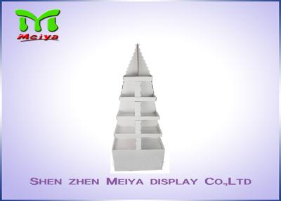 China White cardboard product display stands for santa cap , corrugated pop display for sale