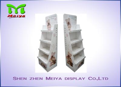 China 4 Tiers Custom cardboard displays for Pet Accessories , cardboard shelf display for sale