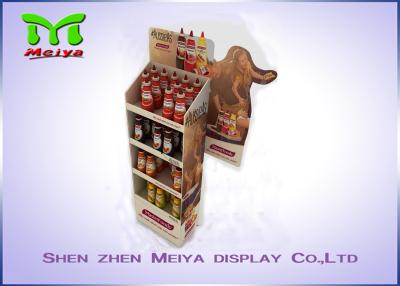 China Easy-assembling cardboard floor display stands , cardboard store display for sale