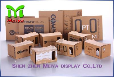 China OEM Virtual Reality Cardboard Box Version VR BOX 2 . 0 Virtual Reality 3D Glasses for sale