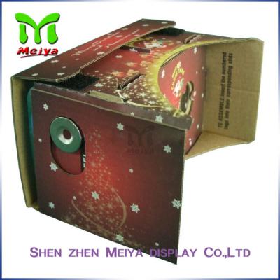 China Colorful Virtual Reality Cardboard Box for Watching 3D Movie / Video for sale