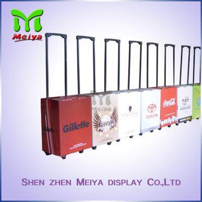 China Offset Printing Foldable Travel Cardboard Luggage Box For Trade Show And Promotion for sale