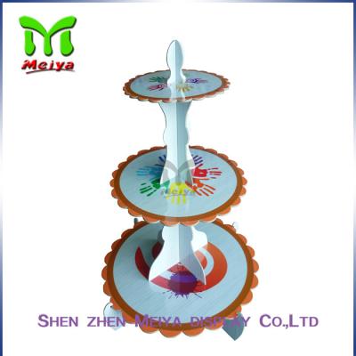 China Single tiers Cardboard Cake Stands For Decration Christmas Party for sale