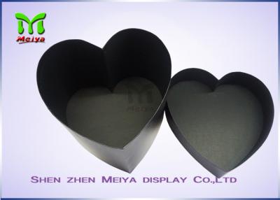 China Custom Printed Handmade Cordiform Hat packaging Gift Boxes Black color for sale