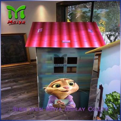 China DIY Paper Corrugated cardboard houses for kids cardboard box playhouse for sale