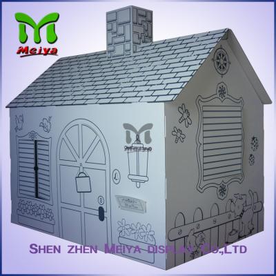 China Customized Printing Cardboard Kids Toys Cat , Dog house / playhouse for sale