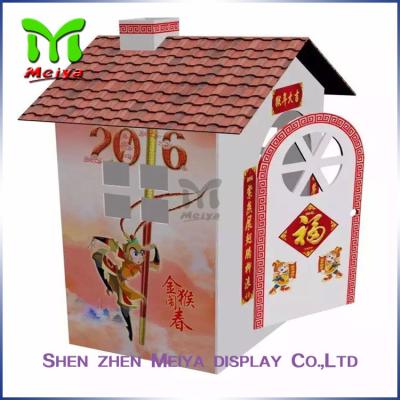 China Custom cardboard toy house , Mini cardboard playhouses for kids for sale