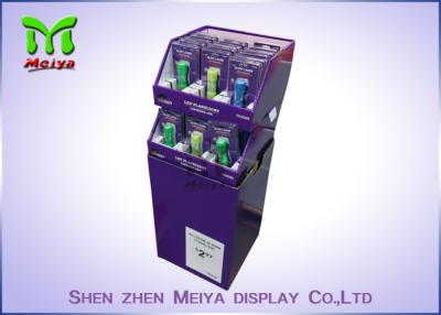 China Store Cardboard Recycling Bins , Cardboard Display Bins For Drinks And Market Promotion for sale