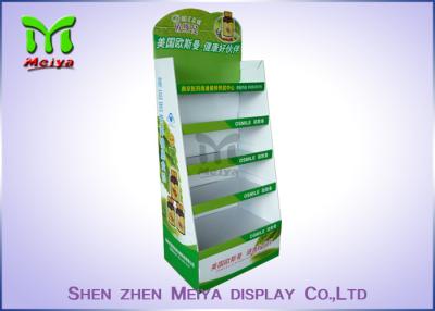 China Customized Cardboard Book Display Stand , Promotion Cardboard Display Shelf For Cd Marketing for sale