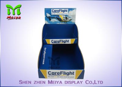 China 24 Hours Quotation Provide OEM Care Flight Corrugated cardboard counter display for sale