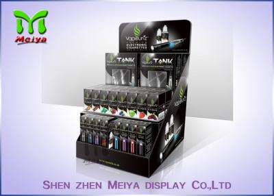 China Glossy Black 350 Gsm Counter Top Display Stands For E - Cigarette , Easy Folding for sale