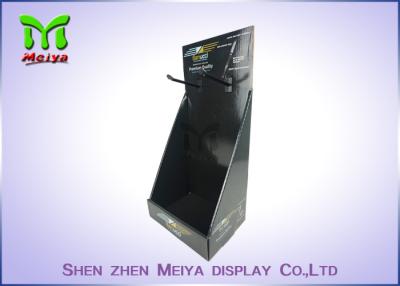 China Eco-friendly corrugated material cardboard countertop display boxes with plastic hooks for sale