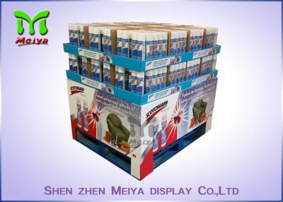 China Moisture Proof Cardboard Pallet Display Racks / Advertising Cardboard Standees For Noodles for sale