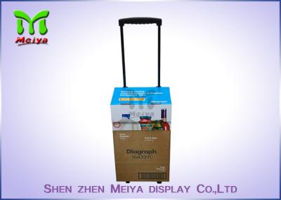 China Folding Carton Cardboard Trolley Bag For Fair Exhibition , Easy - Assembling for sale