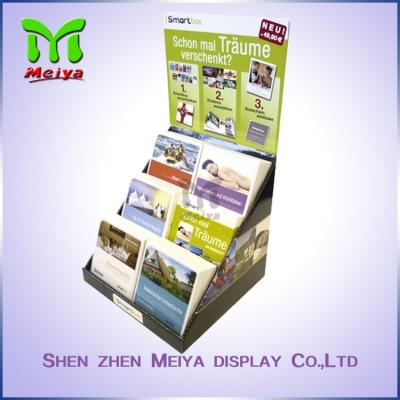 China Customized Paper Pop up Counter Top Display Stands Cardboard PDQ for Books Magazine Brochure for sale