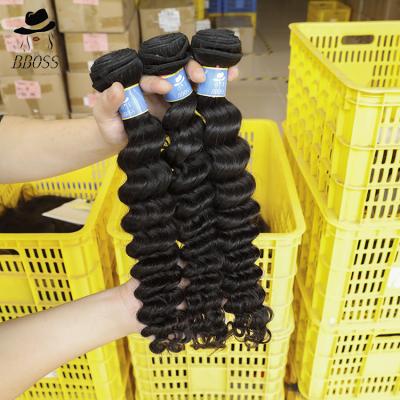 China Hot Selling Deep Wave Raw Virgin Unprocessed Dreadlocks Tight Weft Extensions For Black Hair, Raw Slavic Hair Piece, Virgin Remy Hair Extension for sale