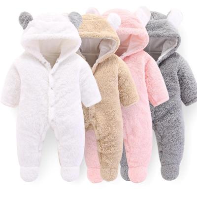 China Wholesale Simple Warm Sale Amazon Baby Clothes, Infant Baby Clothes Girls Winter Clothes Hoodie Sheared Baby Boy Warm Jumpsuit for sale