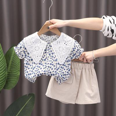 China Wholesale Women Baby Suit Anti-wrinkle Summer Short Sleeve Two Piece Baby Clothing Sets Infant Clothing for sale